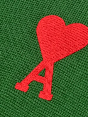 OVERSIZE AMI DE COEUR CREWNECK SWEATER_VERT/300 OVERSIZE AMI DE COEUR CREWNECK SWEATER_VERT/300