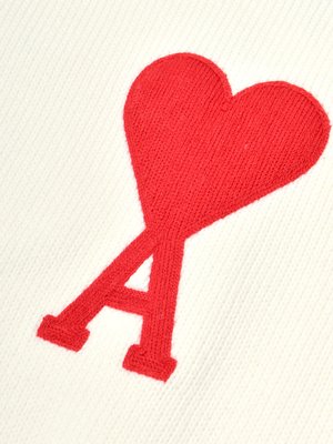 OVERSIZE AMI DE COEUR CREWNECK SWEATER_WHITE/100 OVERSIZE AMI DE COEUR CREWNECK SWEATER_WHITE/100