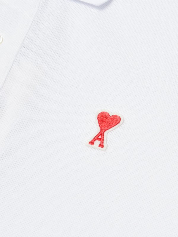 POLO SHIRT AMI DE COEUR_WHITE/100 POLO SHIRT AMI DE COEUR_WHITE/100