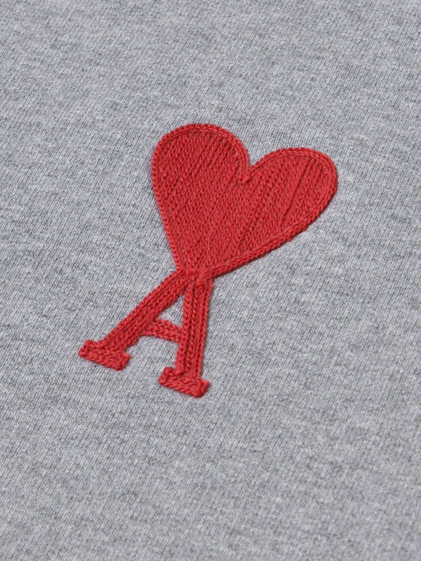SWEATSHIRT AMI DE COEUR_HEATHER GREY/055 SWEATSHIRT AMI DE COEUR_HEATHER GREY/055