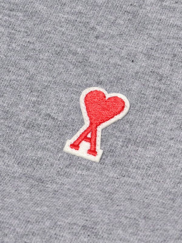 SWEATSHIRT AMI DE COEUR_HEATHER GREY/055 SWEATSHIRT AMI DE COEUR_HEATHER GREY/055