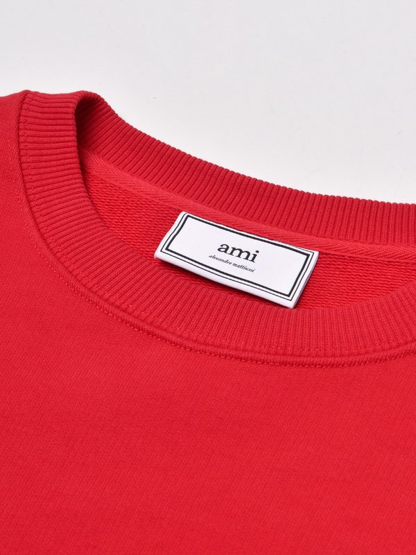 SWEATSHIRT WITH OVERSIZE AMI DE COEUR_ROUGE/600 SWEATSHIRT WITH OVERSIZE AMI DE COEUR_ROUGE/600