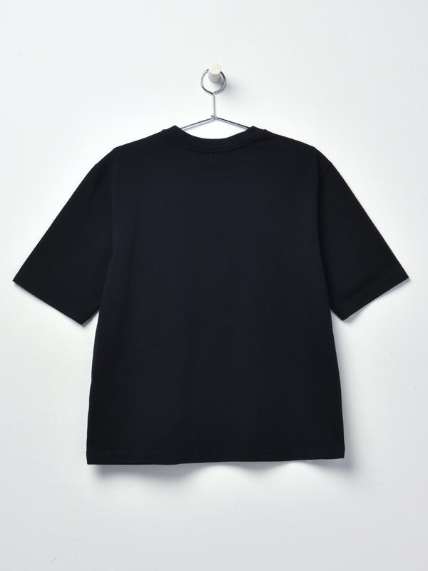 T-SHIRT WITH OVERSIZE AMI DE COEUR_NOIR/001 T-SHIRT WITH OVERSIZE AMI DE COEUR_NOIR/001
