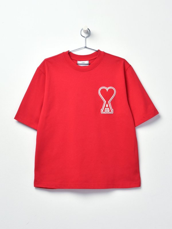 T-SHIRT WITH OVERSIZE AMI DE COEUR_ROUGE/600 T-SHIRT WITH OVERSIZE AMI DE COEUR_ROUGE/600