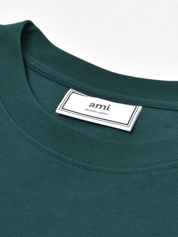 T-SHIRT WITH OVERSIZE AMI DE COEUR_VERT/300 T-SHIRT WITH OVERSIZE AMI DE COEUR_VERT/300