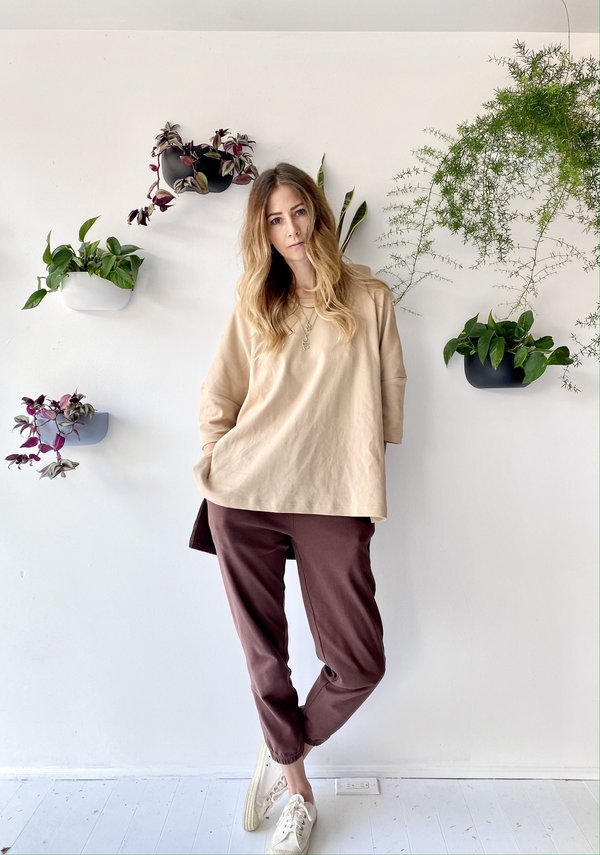 UNISEX homme femme tarquin two tone tee - Tan/ dark brown UNISEX homme femme tarquin two tone tee - Tan/ dark brown