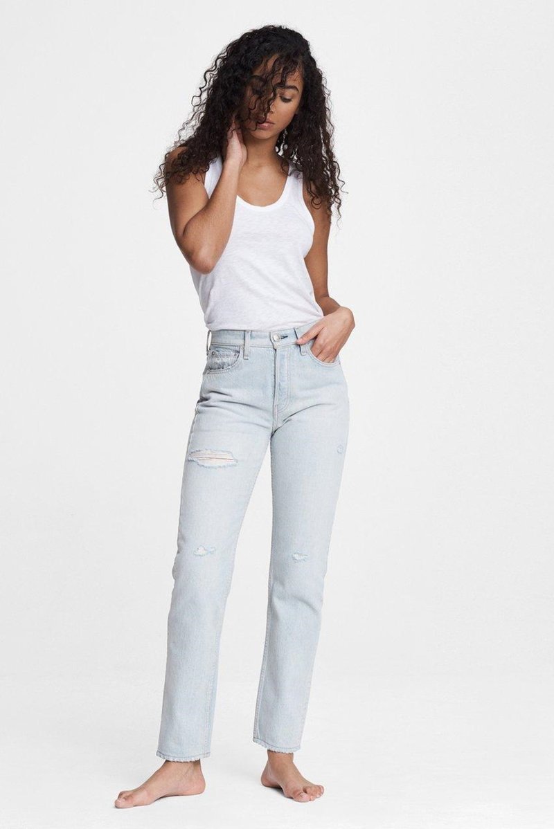 Rag \u0026 Bone Maya High Rise Slim Jeans - Raven | Garmentory