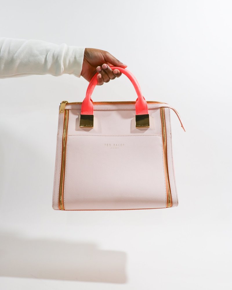 Light Pink Neon Colored Handbags Pre-loved] Ted Baker The