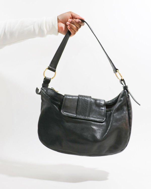 Vintage Yves Saint Laurent The Saharienne Buckle Shoulder Bag