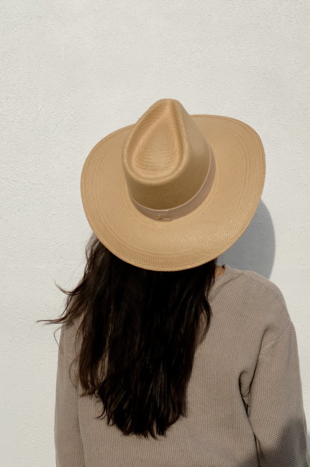 Janessa Leone Hamilton Hat: Wide-Brim Straw Fedora Janessa Leone Felix - Black | James Perse Los Angeles main image 4