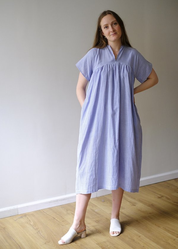 Blluemade Smock Dress - Blue Stripe | Garmentory
