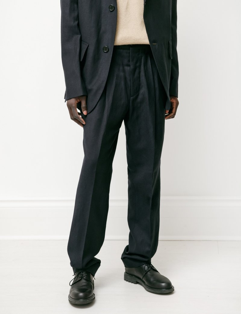 Margaret Howell Tapered Trouser in Dense Wool Linen