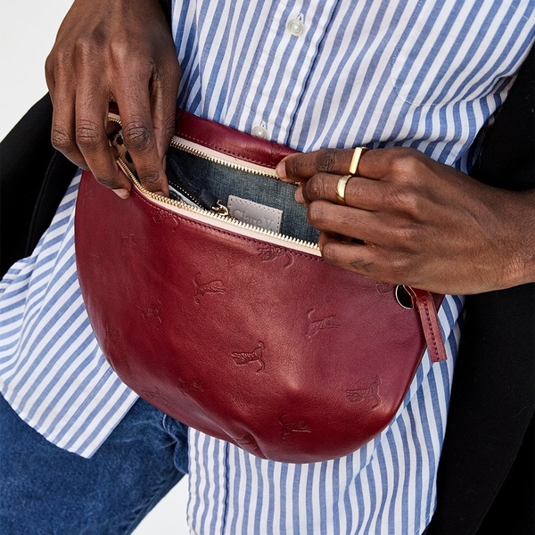 Clare V Oxblood Tiger Grande Fanny Pack Clare V Oxblood Tiger Grande Fanny Pack