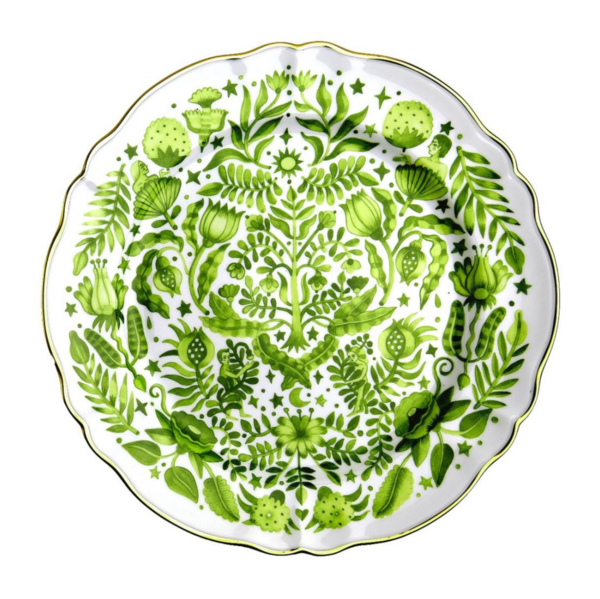 All Over Green Round Platter All Over Green Round Platter