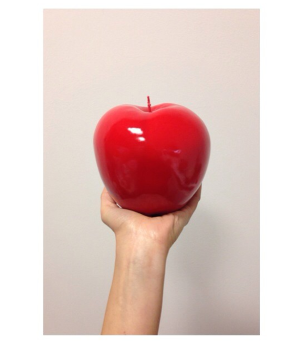 Apple Candle, Red Apple Candle, Red