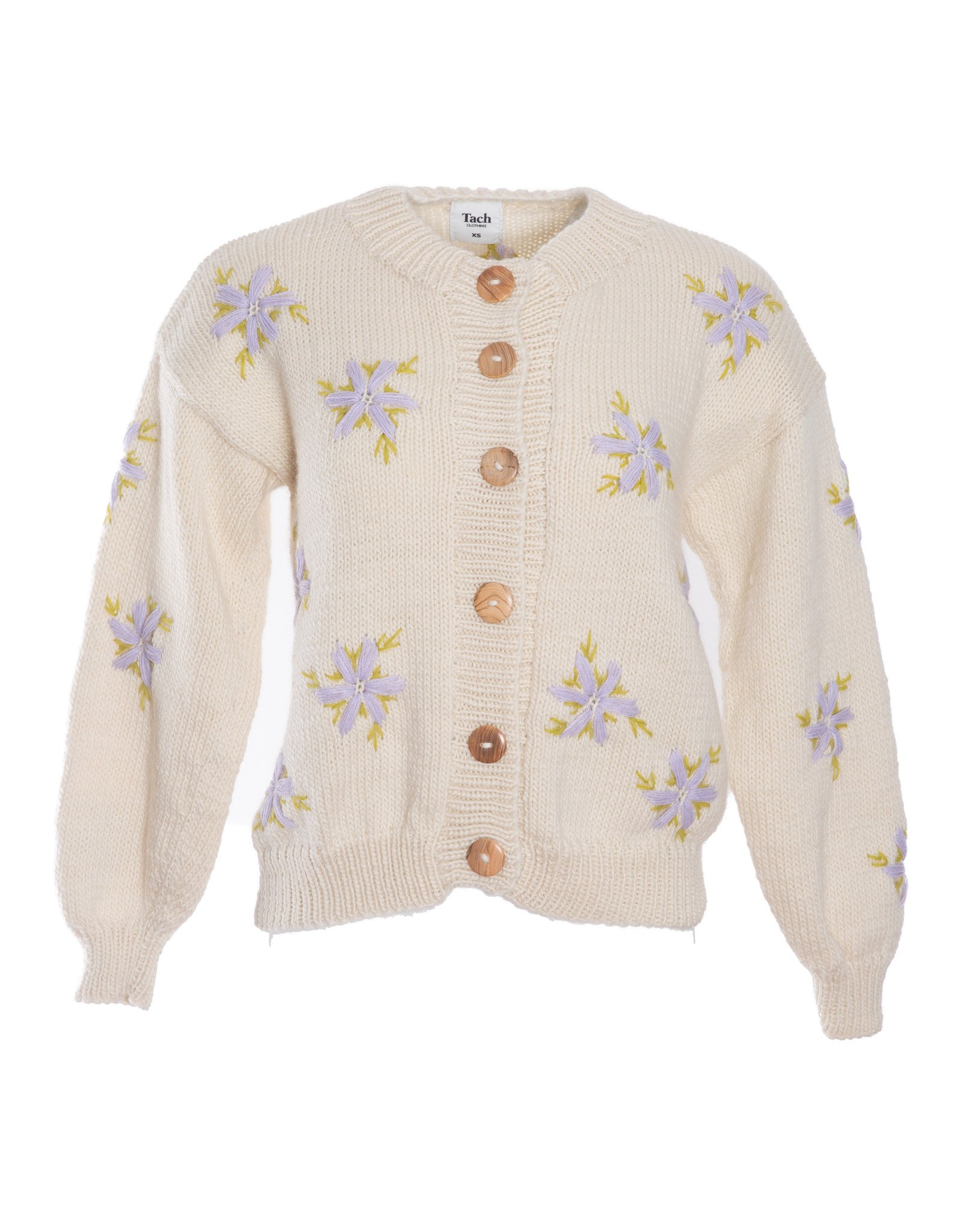 Tach Clothing Lucero Sweater Beige/Lilac Garmentory