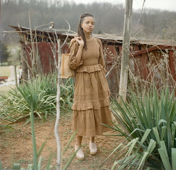 brown pineapple guipure midi dress Meadows - Terracotta Sole Type:7mm Dainite Sole Returns. Lila Anthropologie Navy Blue Pinstripe Cropped