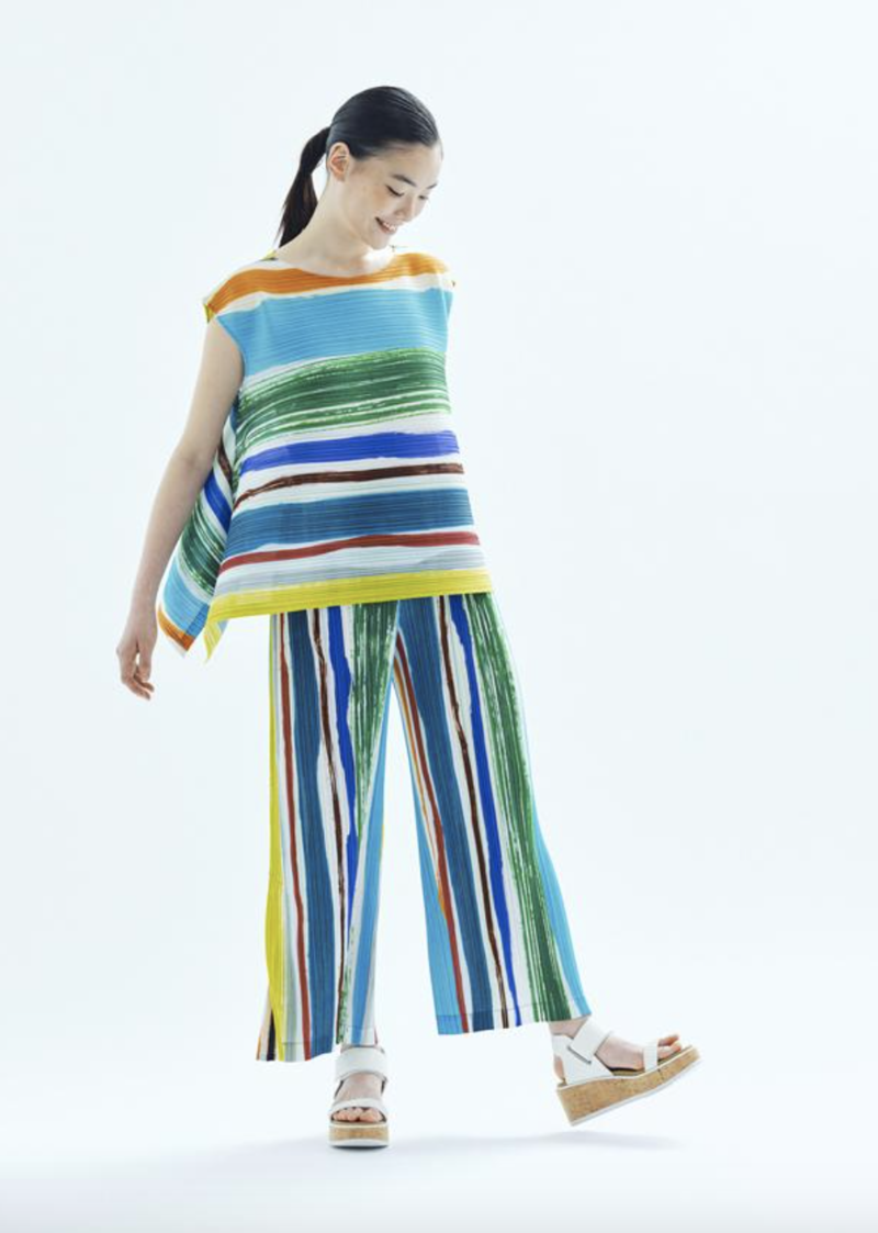 Pleats Please by Issey Miyake Top - Vivid Leaf Vein | Garmentory