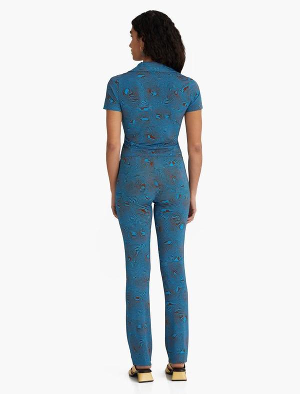 Paloma Wool Lohan Pants - Blue Swirl Paloma Wool Lohan Pants - Blue Swirl