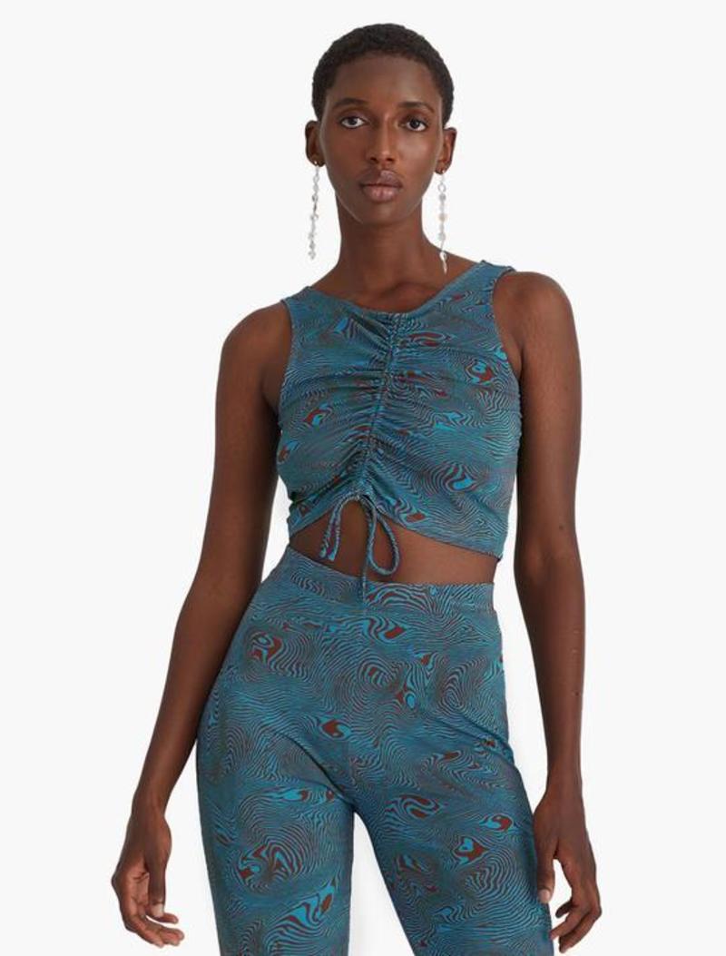 Paloma Wool Luca Top - Blue Swirl | Garmentory