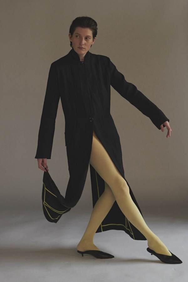 KES Full Length Linen/Silk Coat - Black (Pre-Order) KES Full Length Linen/Silk Coat - Black (Pre-Order)