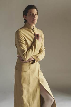 KES Full Length Linen/Silk Coat - Desert (Pre-Order) KES Full Length Linen/Silk Coat - Desert (Pre-Order)