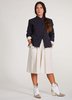 Baci Frayed Cotton Layered Blazer - Navy - Thumbnail 4