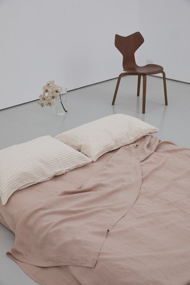 Deiji Studios Flat Sheet - Clay Pink