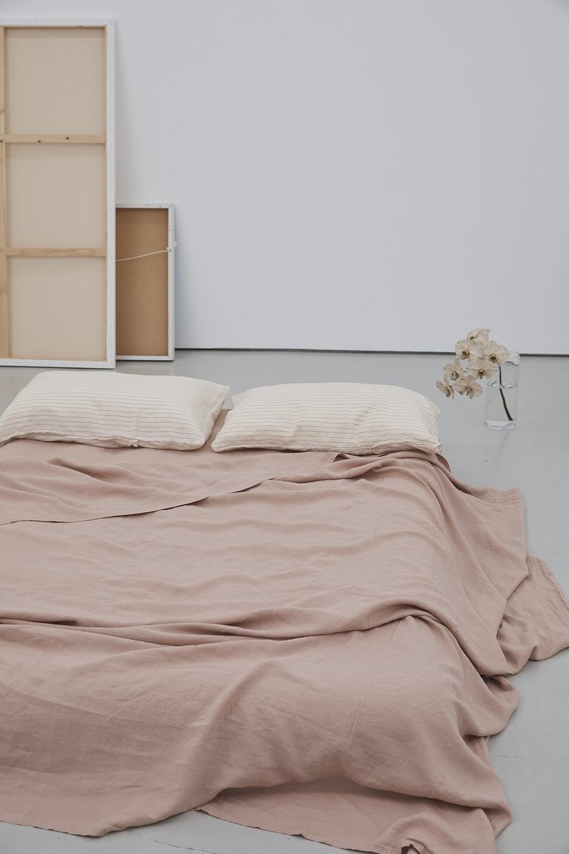 Deiji Studios Flat Sheet - Clay Pink