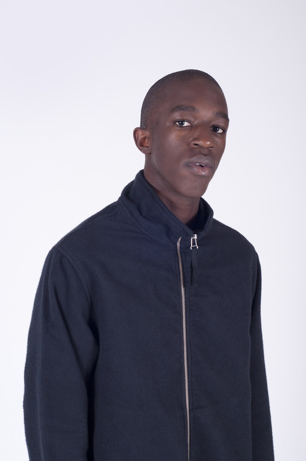 Our Legacy Funnel Blouson Black Peeled Flannel | Garmentory