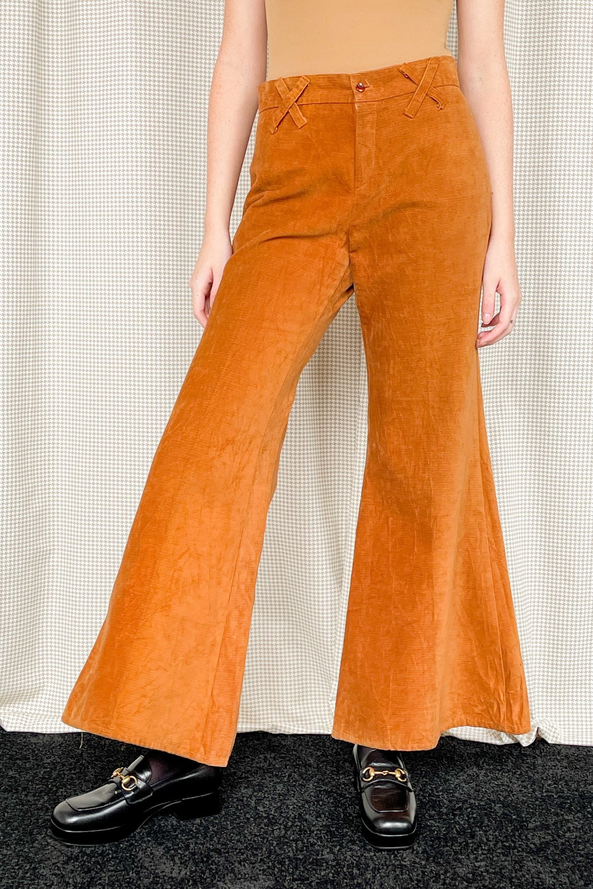 Vintage Flared Corduroy Pants - Toffee | Garmentory