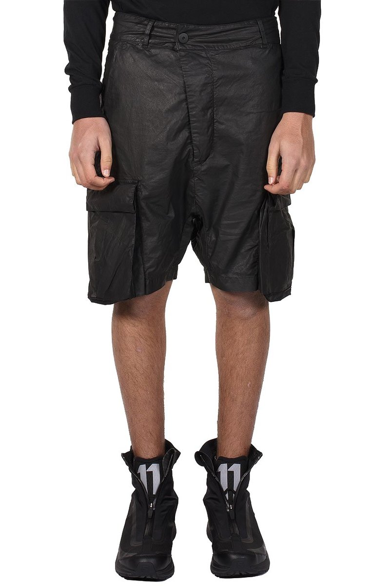 11 by Boris Bidjan Saberi Coated Shorts - Black | Garmentory