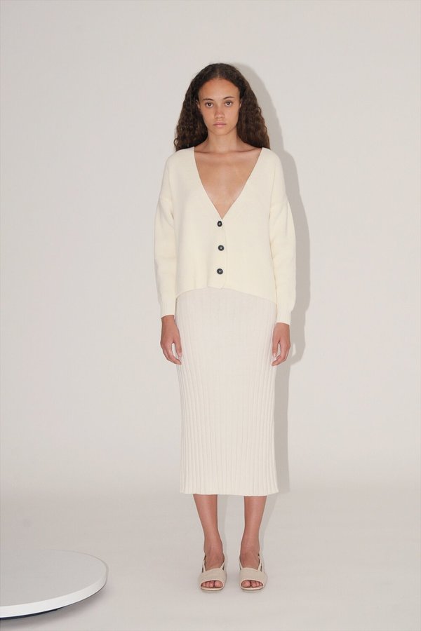 nova cardigan in white nova cardigan in white