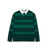 Norse Projects RUBEN BLOCK STRIPE POLO - DARTMOUTH GREEN - Thumbnail 1