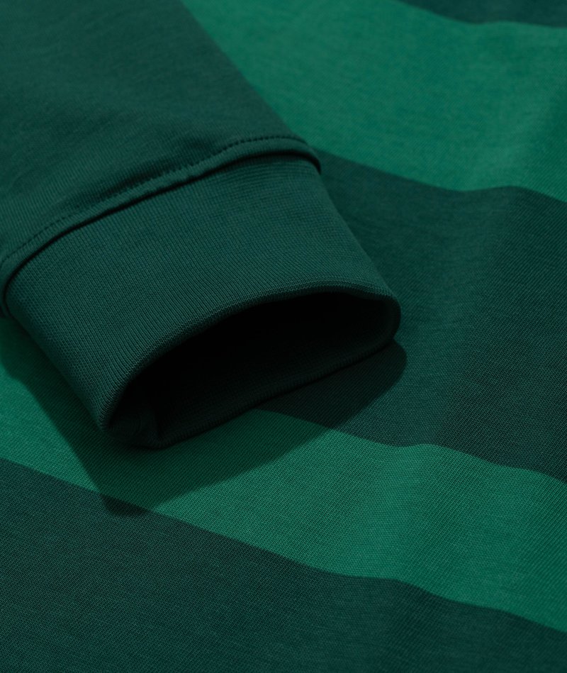 Norse Projects RUBEN BLOCK STRIPE POLO - DARTMOUTH GREEN