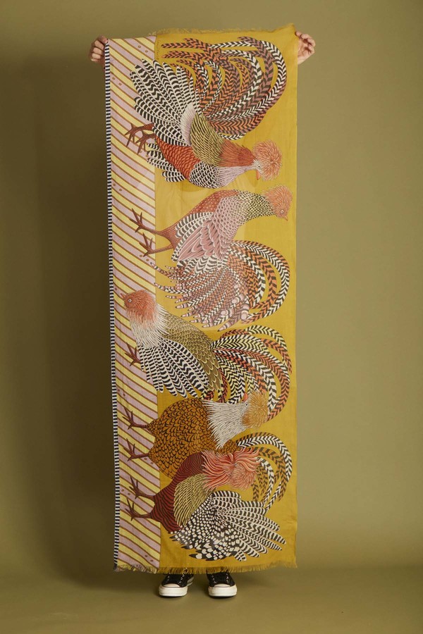 Inouitoosh Poupoule Scarf - Yellow