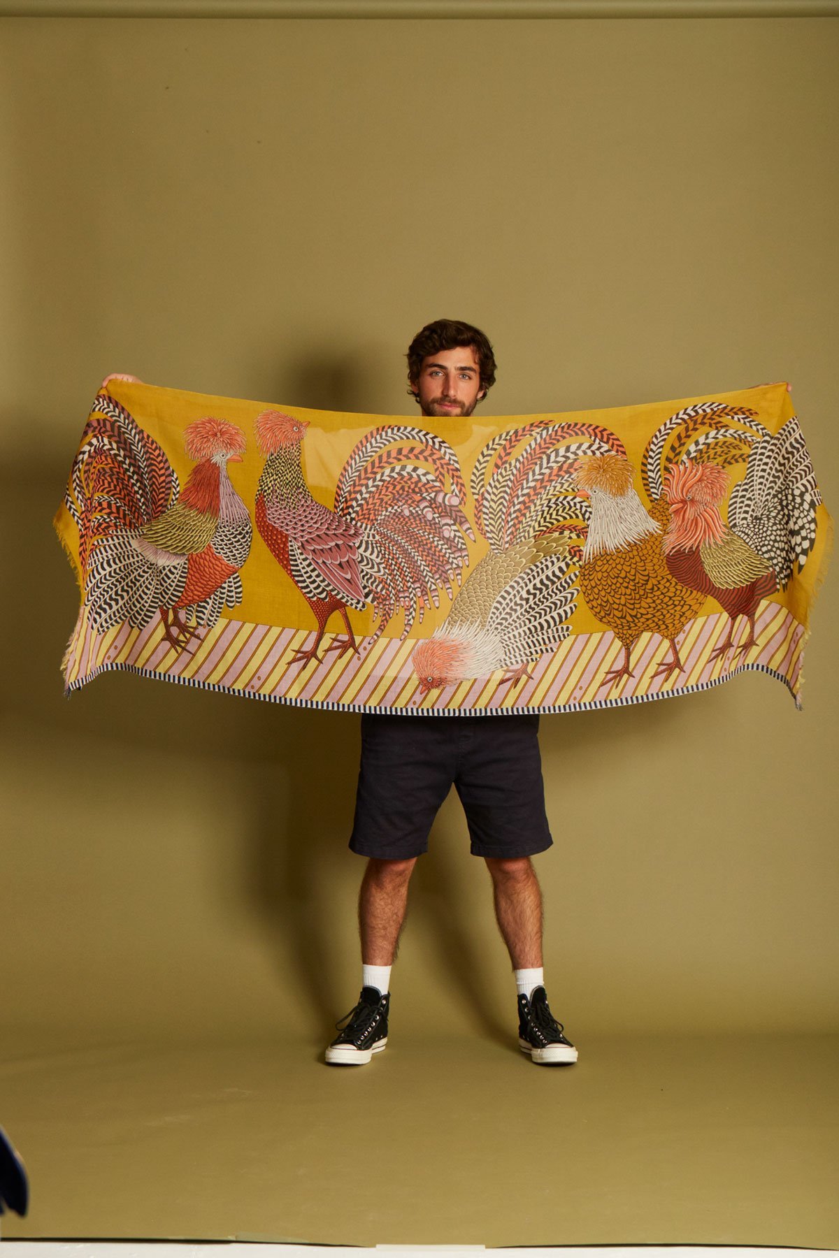 Inouitoosh Poupoule Scarf - Yellow - Image 3 of 3