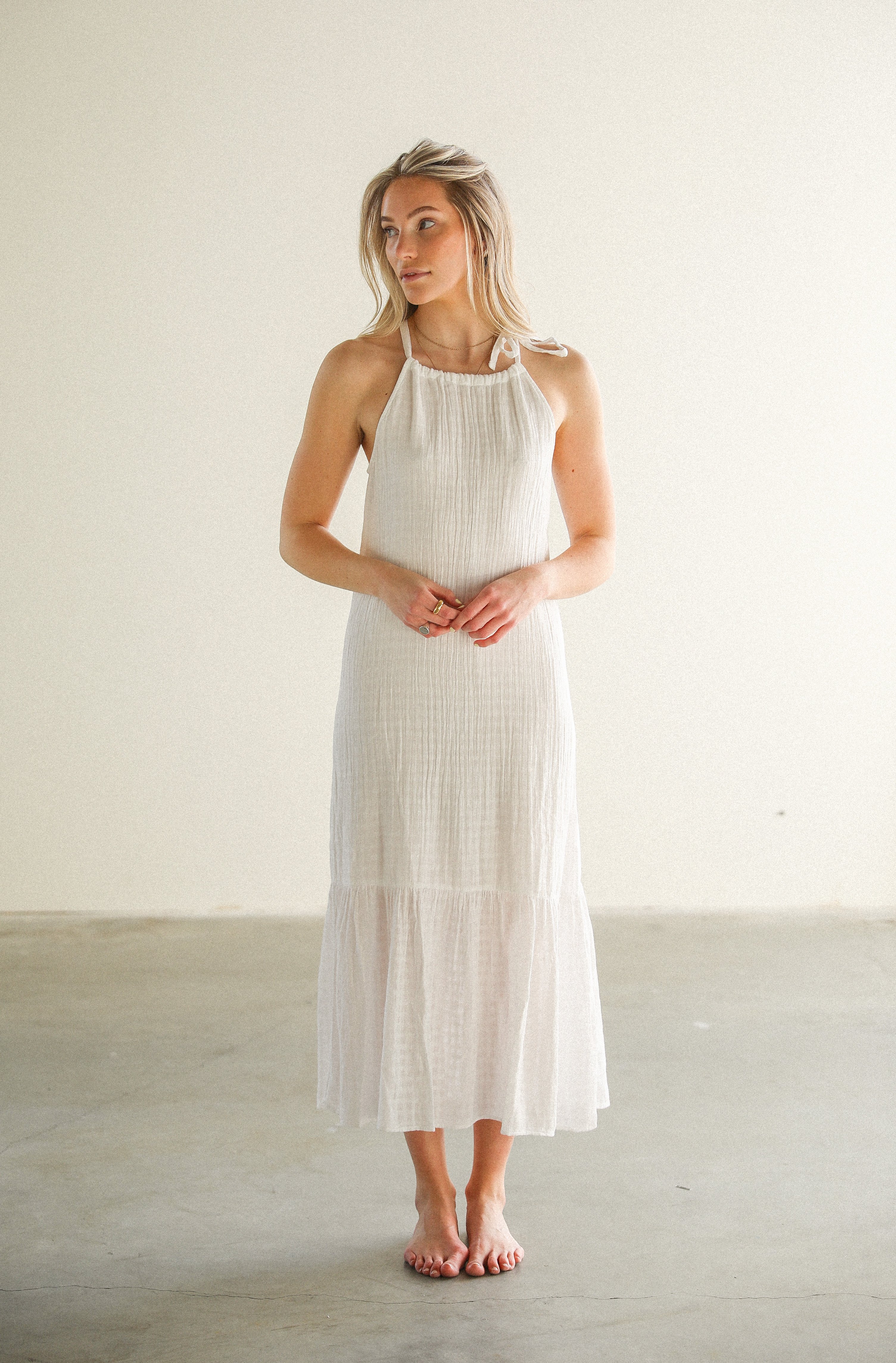 sir thistle halter mini dress Sir Thistle Halter Mini Dress – Lizzie Lend main image 0