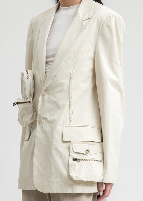 Hyein Seo Detachable Jacket - Ivory Hyein Seo Detachable Jacket - Ivory
