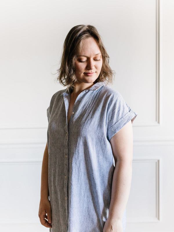 Thread & Supply Crescent Dress - Moonlit Stripe Thread & Supply Crescent Dress - Moonlit Stripe