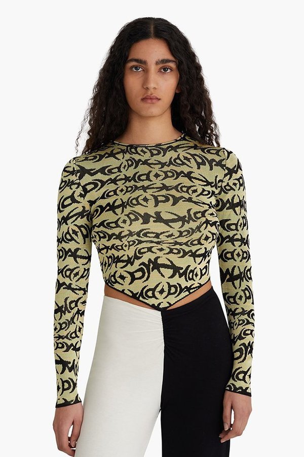 Paloma Wool Cole Top - Green/Black | Garmentory