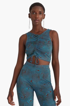 Paloma Wool Luca Top - Blue Swirl | Garmentory