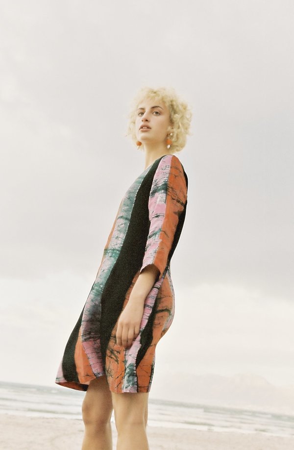 ReRuns Krobo dress in Carmine ReRuns Krobo dress in Carmine