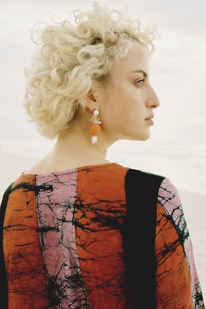 ReRuns Krobo dress in Carmine ReRuns Krobo dress in Carmine