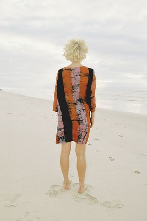 ReRuns Krobo dress in Carmine ReRuns Krobo dress in Carmine