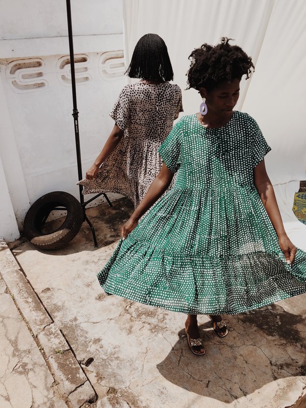 ReRuns Layer Dress in Bullfrog ReRuns Layer Dress in Bullfrog