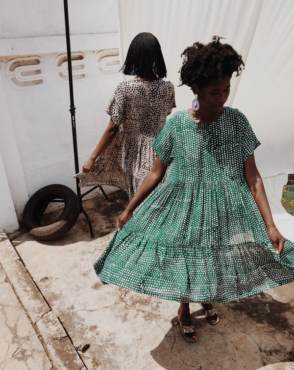 ReRuns Layer Dress in Bullfrog ReRuns Layer Dress in Bullfrog
