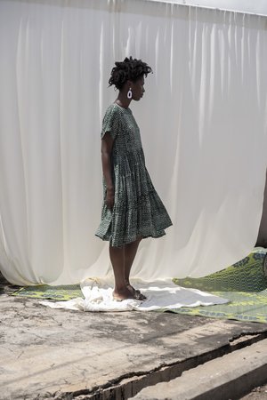 ReRuns Layer Dress in Bullfrog ReRuns Layer Dress in Bullfrog