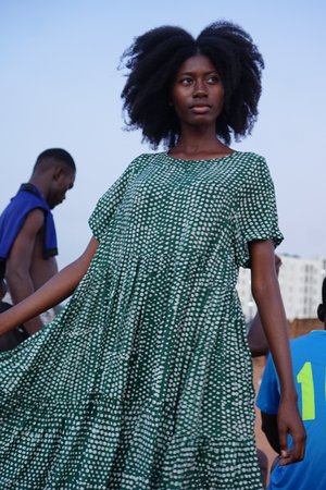 ReRuns Layer Dress in Bullfrog ReRuns Layer Dress in Bullfrog