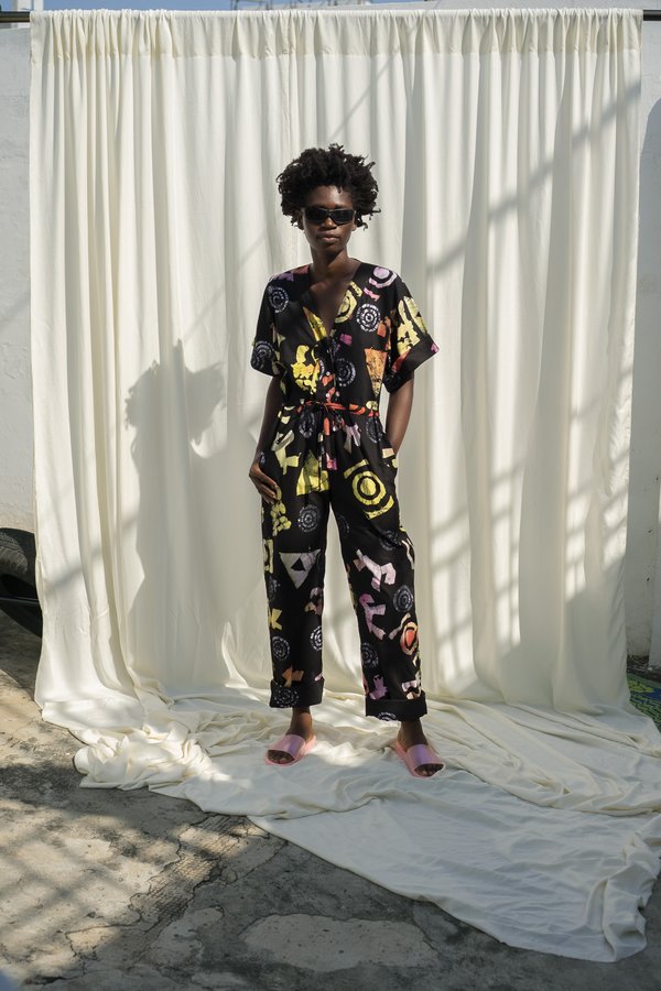 ReRuns Opus Jumpsuit in FunnyFun (repaired rip) ReRuns Opus Jumpsuit in FunnyFun (repaired rip)